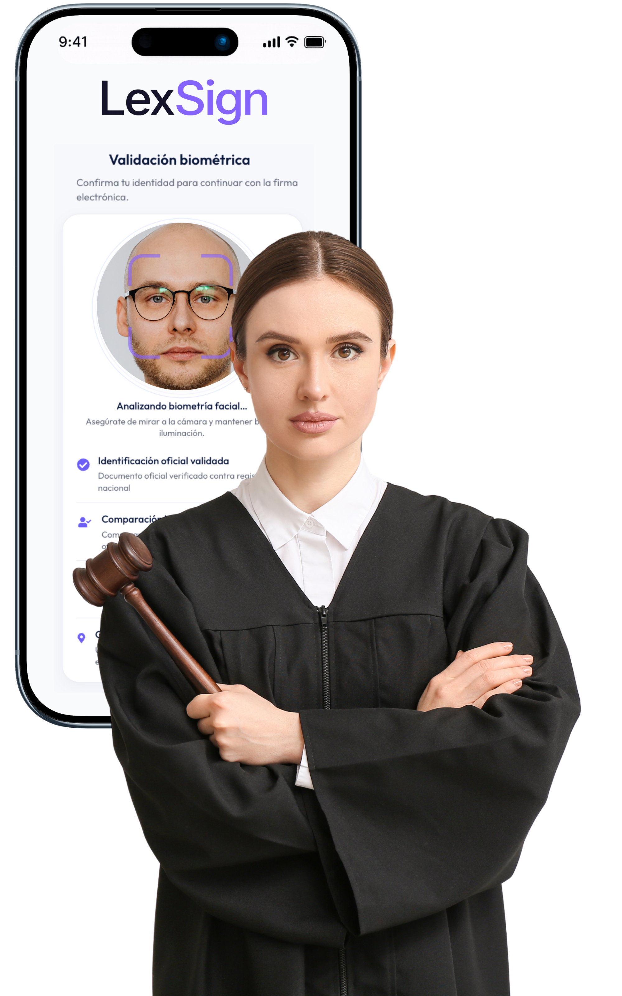 Profesional jurídica revisando un expediente digital con evidencia y trazabilidad legal